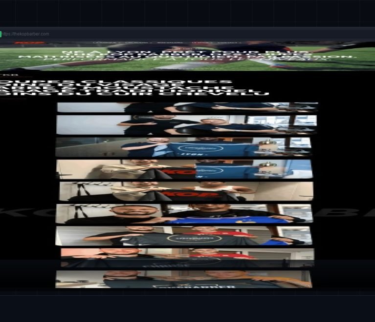 The Kop Barber - Portfolio Mockup